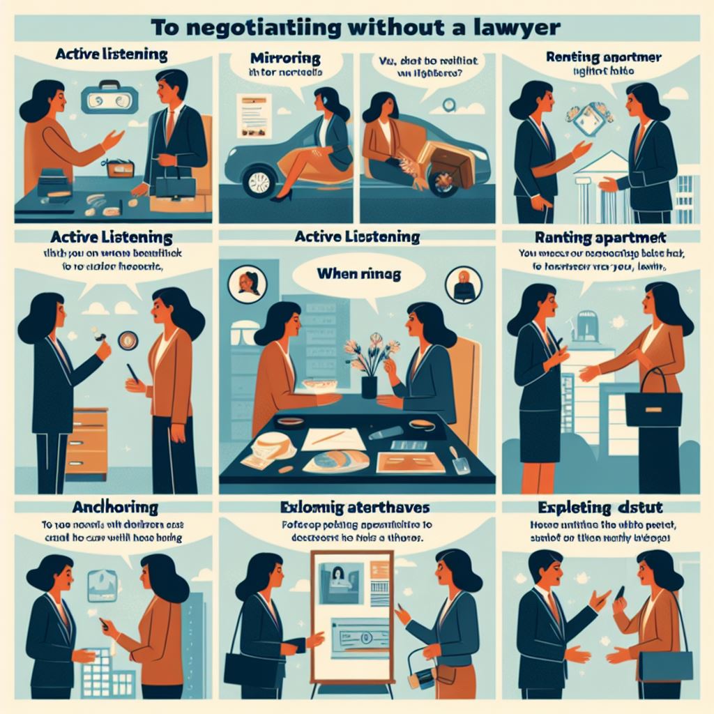 How to Negotiate Without a Lawyer